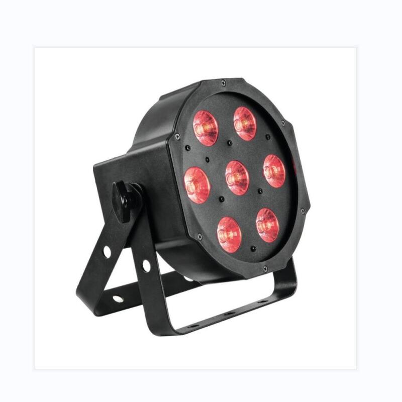 TDC105 FLATPAR 7x6W RGBWAUV 6in1 DMX IR